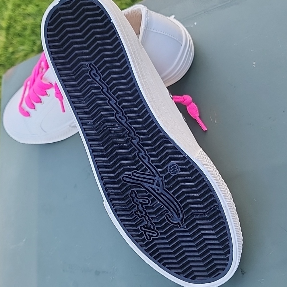Vintage Havana White Sneakers with Silver Star Pink Laces Women’s Size 8.5 NWOT - Picture 8 of 12